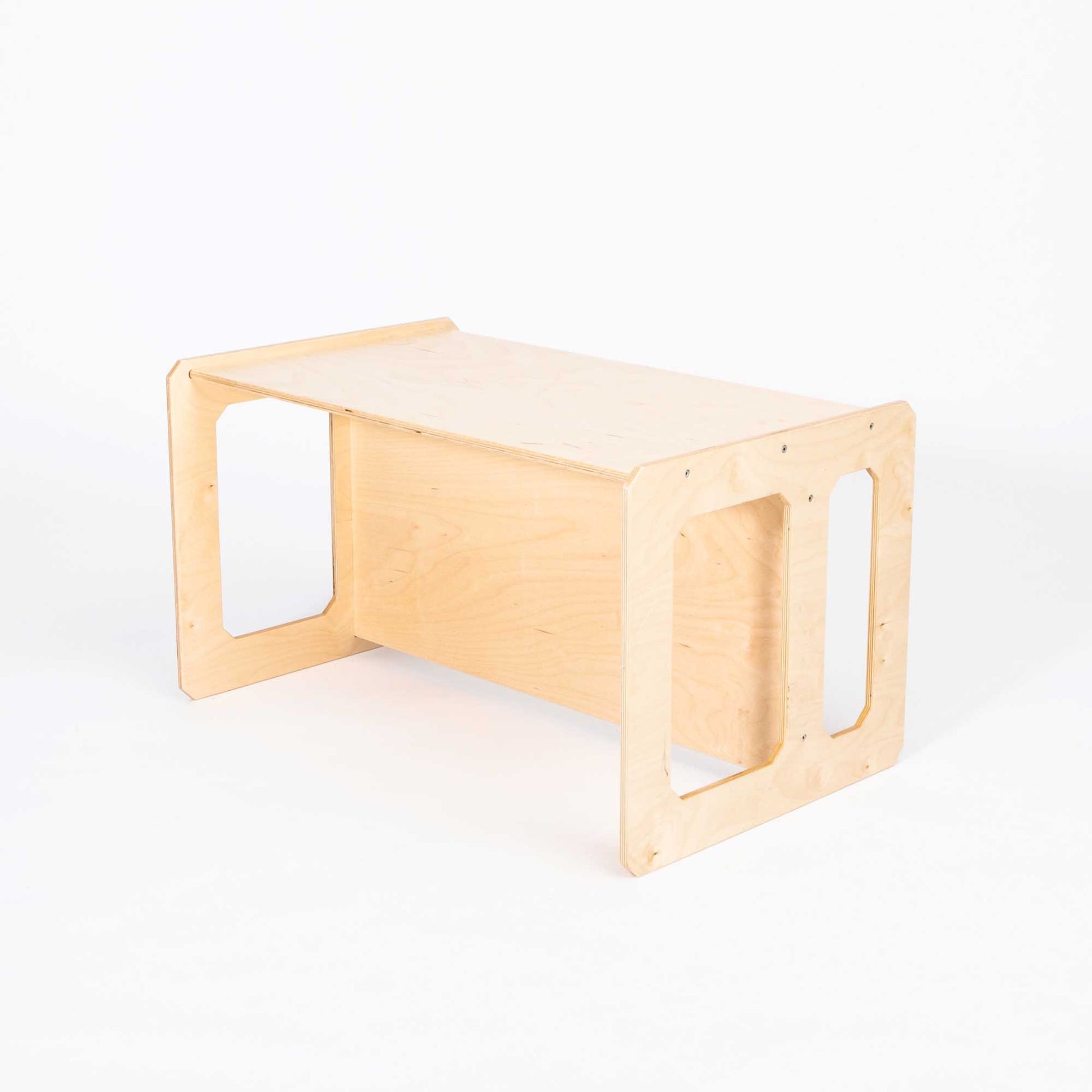 A Montessori weaning table from Sweet Home From Wood on a white background.