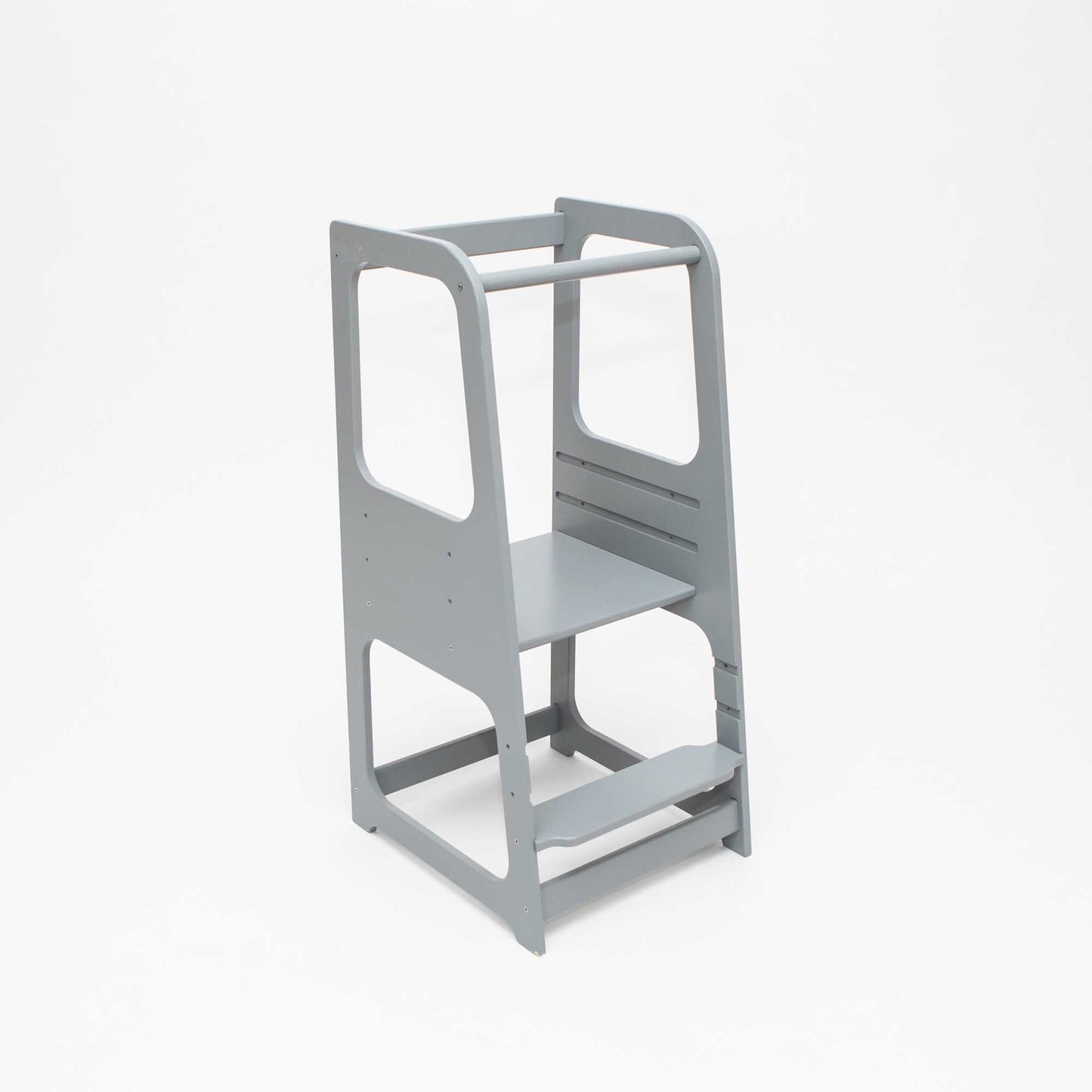 A Sweet Home From Wood Kids' kitchen tower with 3 height levels, perfect for kids.