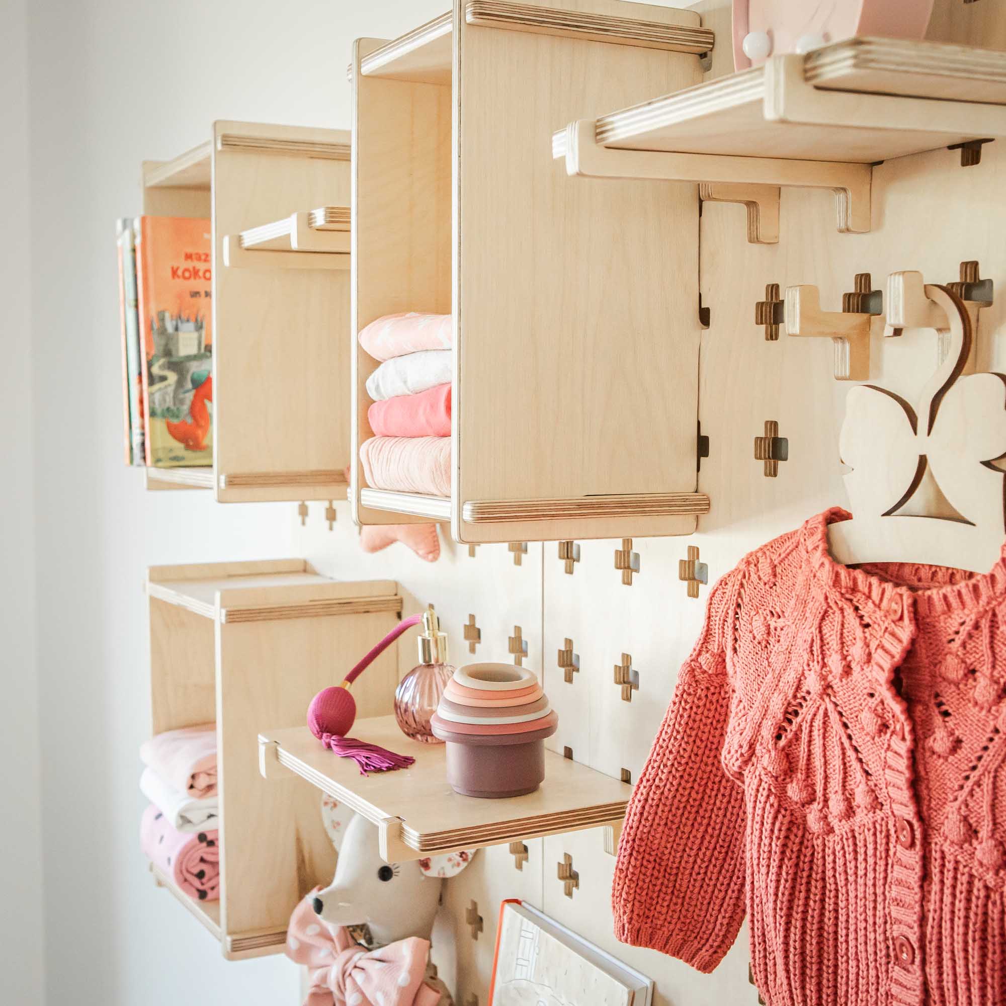 Pegboard discount clothing rack