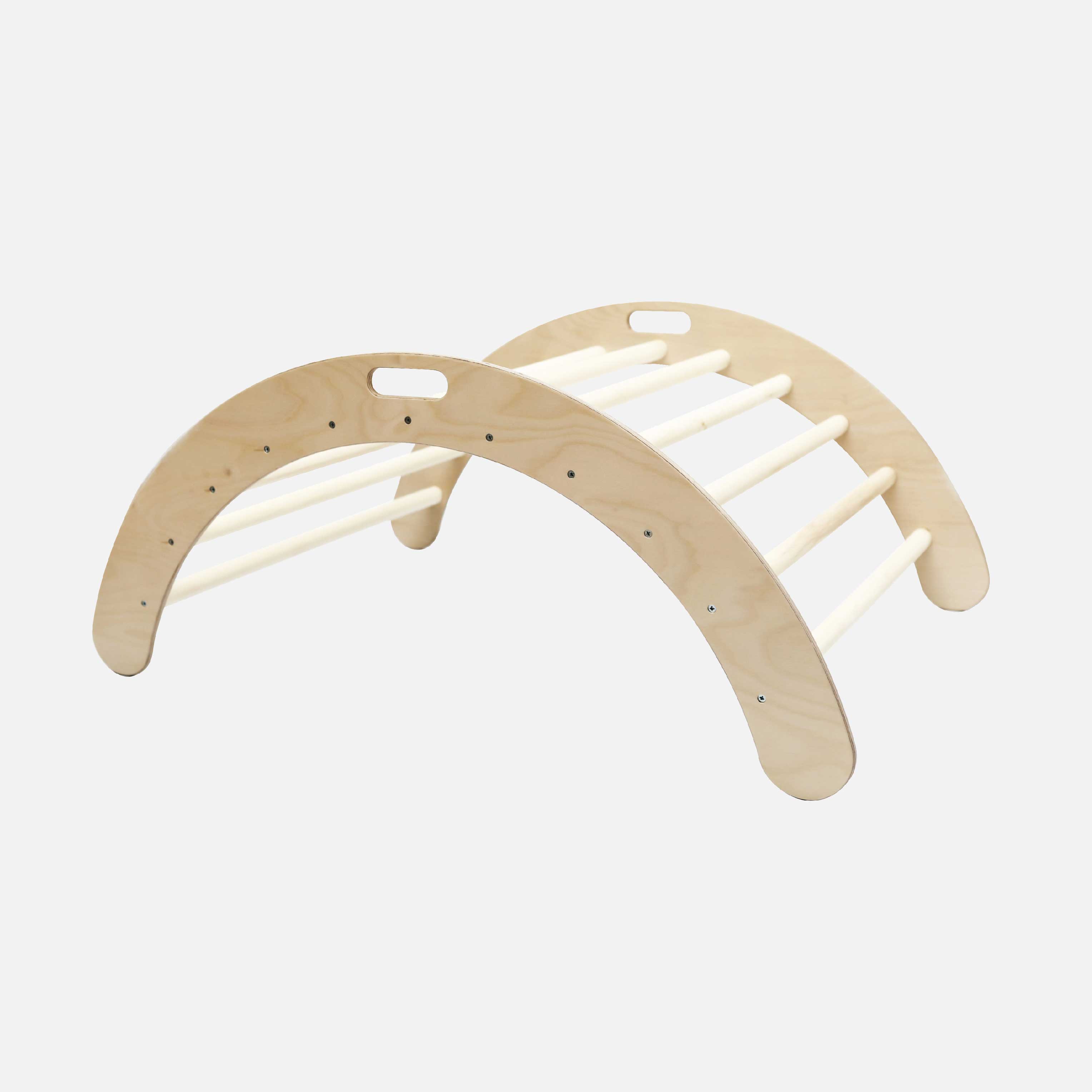 Arche D'escalade En Bois Pour Enfants 2 En 1 - Avec Coussin - Jeu D'intérieur/extérieur - À Partir De 3 Ans - 13