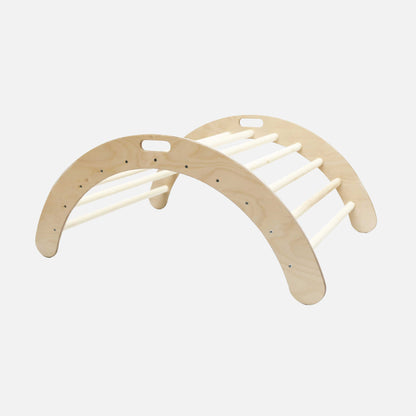 A Climbing arch, kids' indoor gym with two handles on it from the brand Sweet Home From Wood.