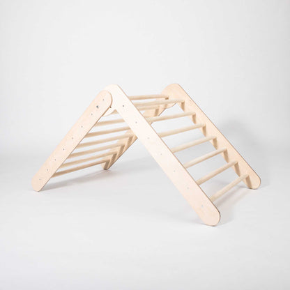 A Foldable climbing triangle with 2 slope levels, designed to enhance children's motor skills.