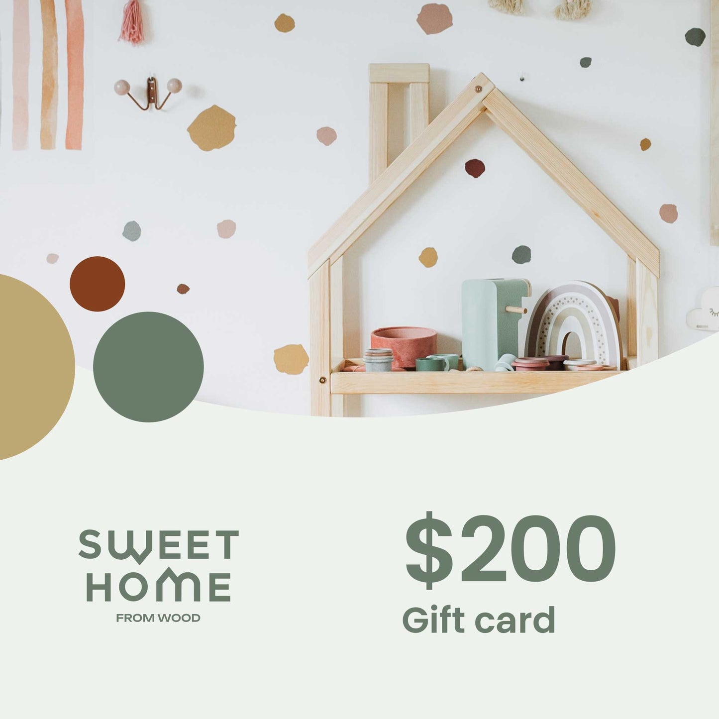Gift card featuring a $200 USD value, ready for purchase or gifting.