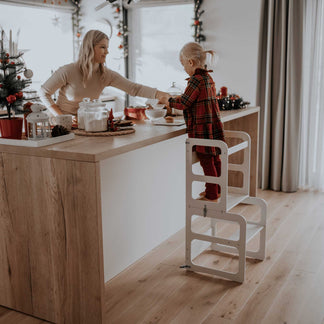 2-in-1 transformable kitchen tower - table and chair set – Sweet HOME ...