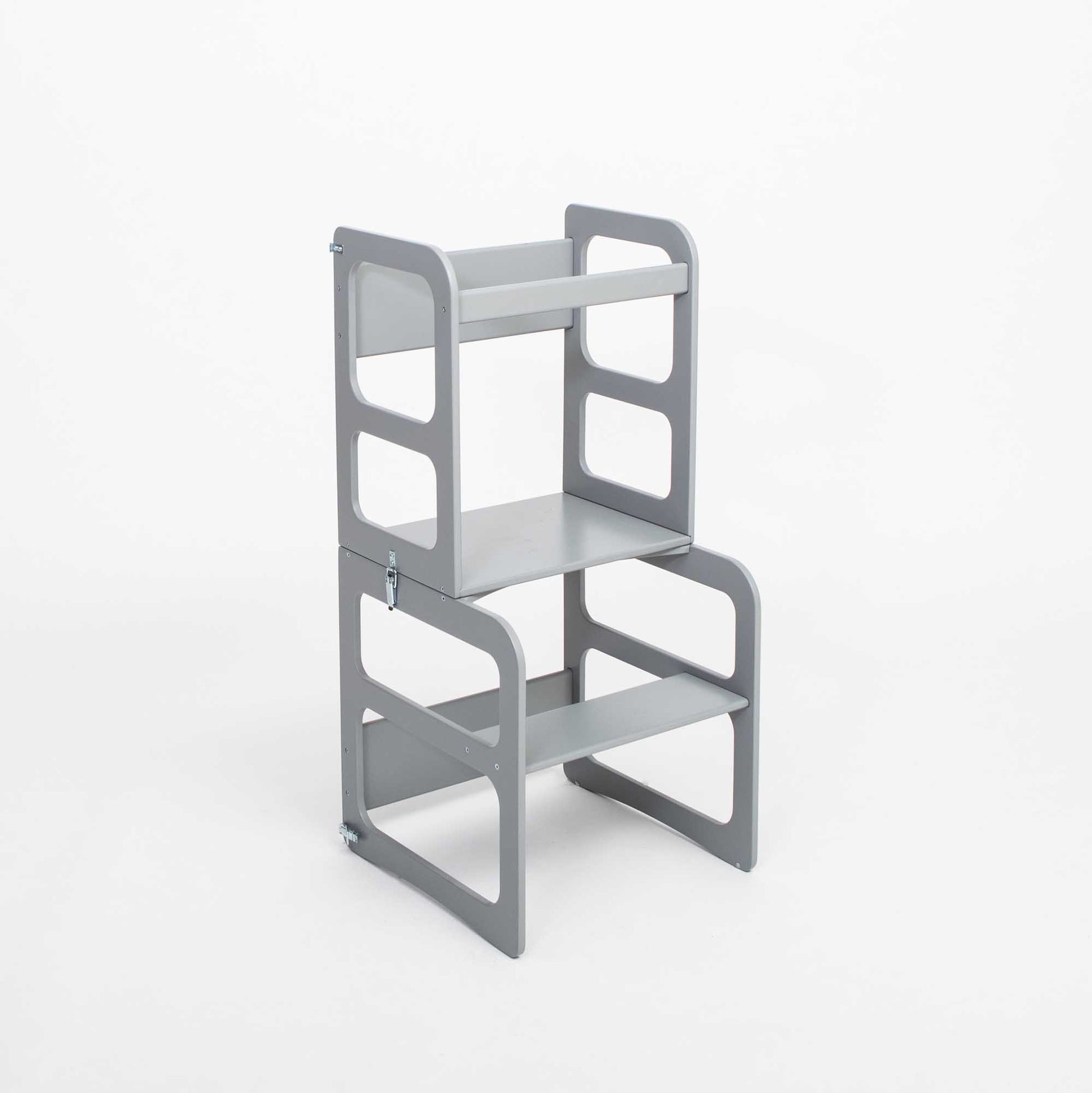 An image of a 2-in-1 transformable kitchen tower - table and chair set
