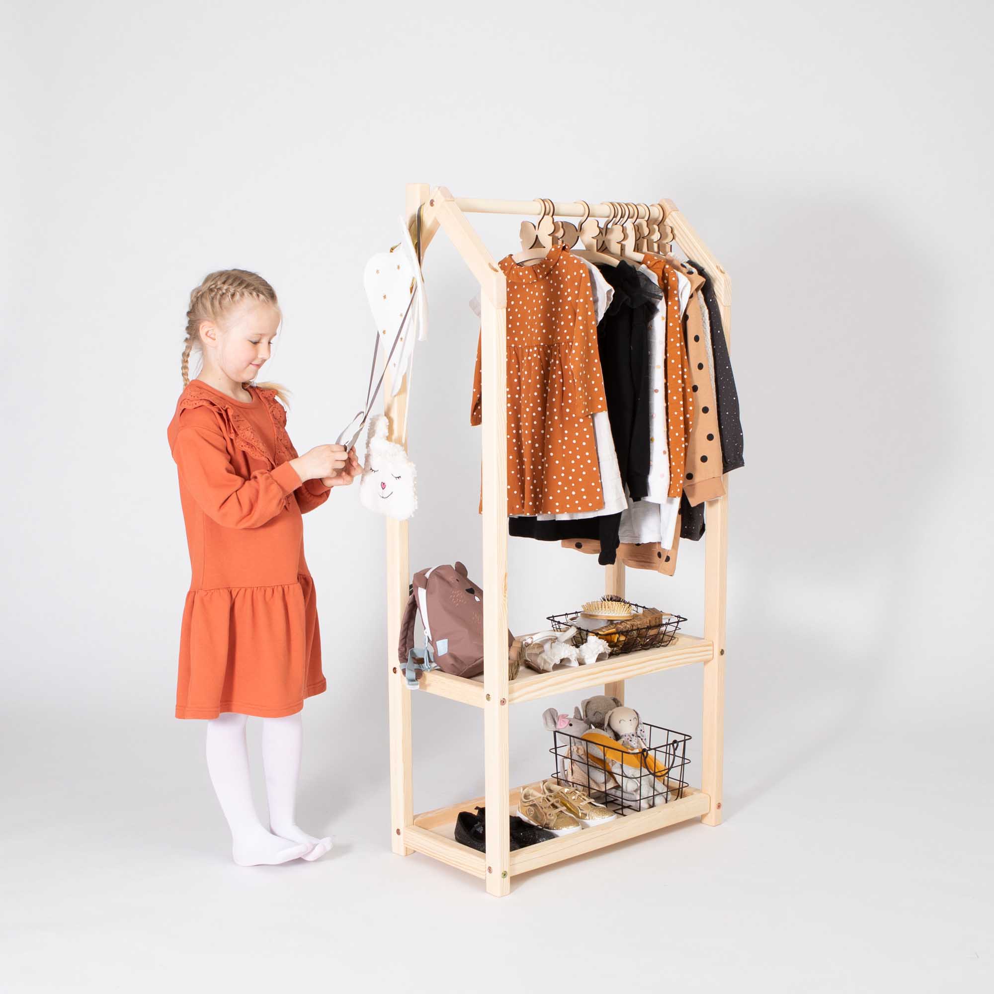 Montessori coat online rack