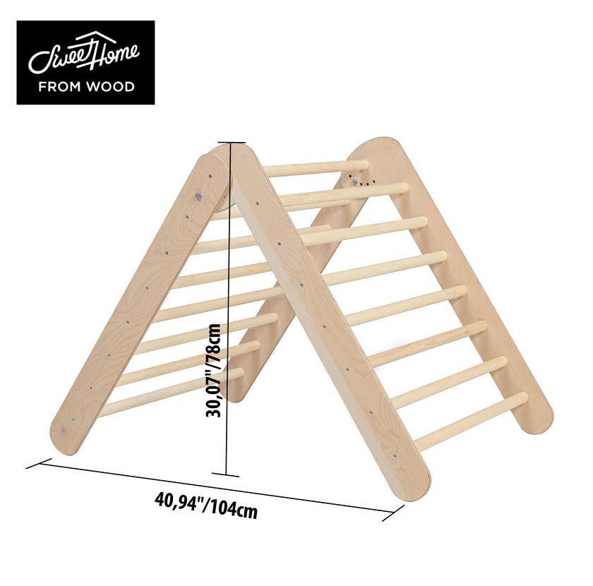 gift for daughter, toys and games, open ended toy, kids room, play gym, wooden toy playhouse, baby activity center, baby activity gym, toddlers, Montessori baby toy, preschool gift, preschool gifts, Montessori furniture, climbing triangle, baby gym, climbing ladder